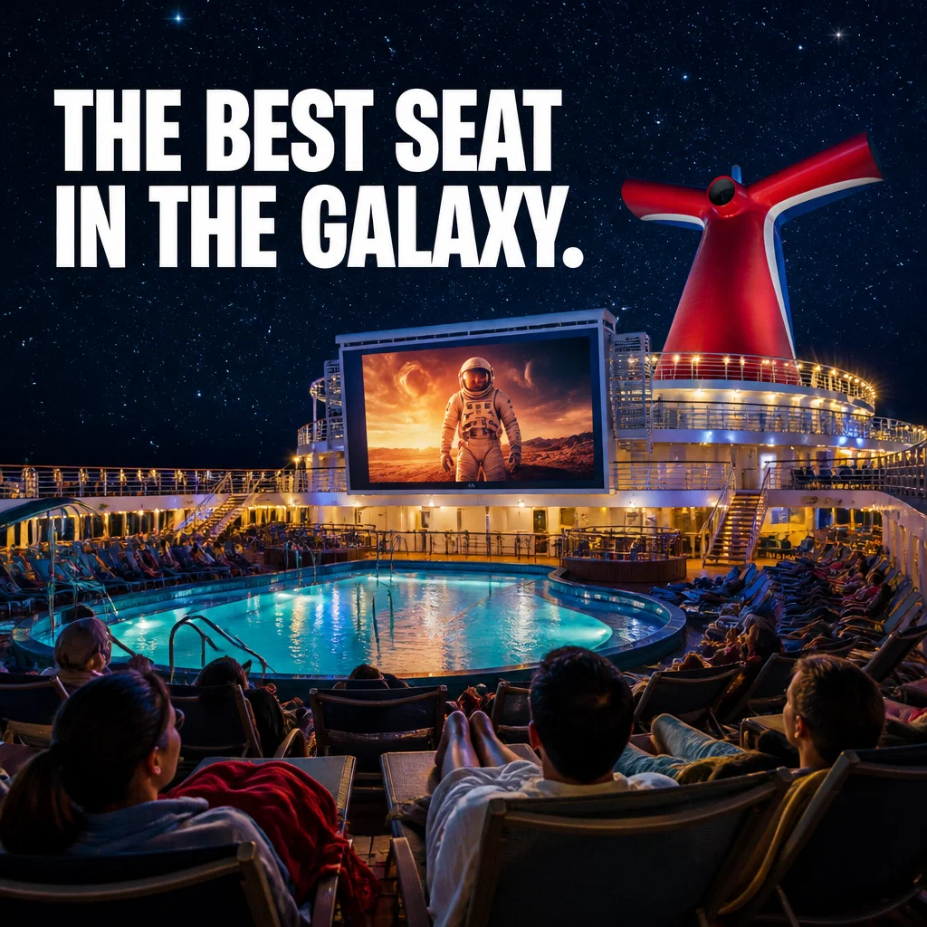 Carnival Cruise Line ad concept example: Midnight Movie Magic