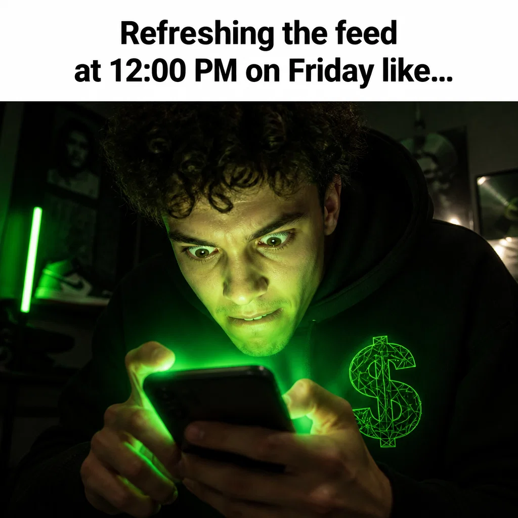 Cash App meme ad example: Cash App Friday Hype