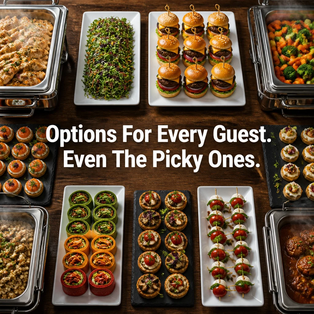 Catering ad concept example: The Modern Buffet
