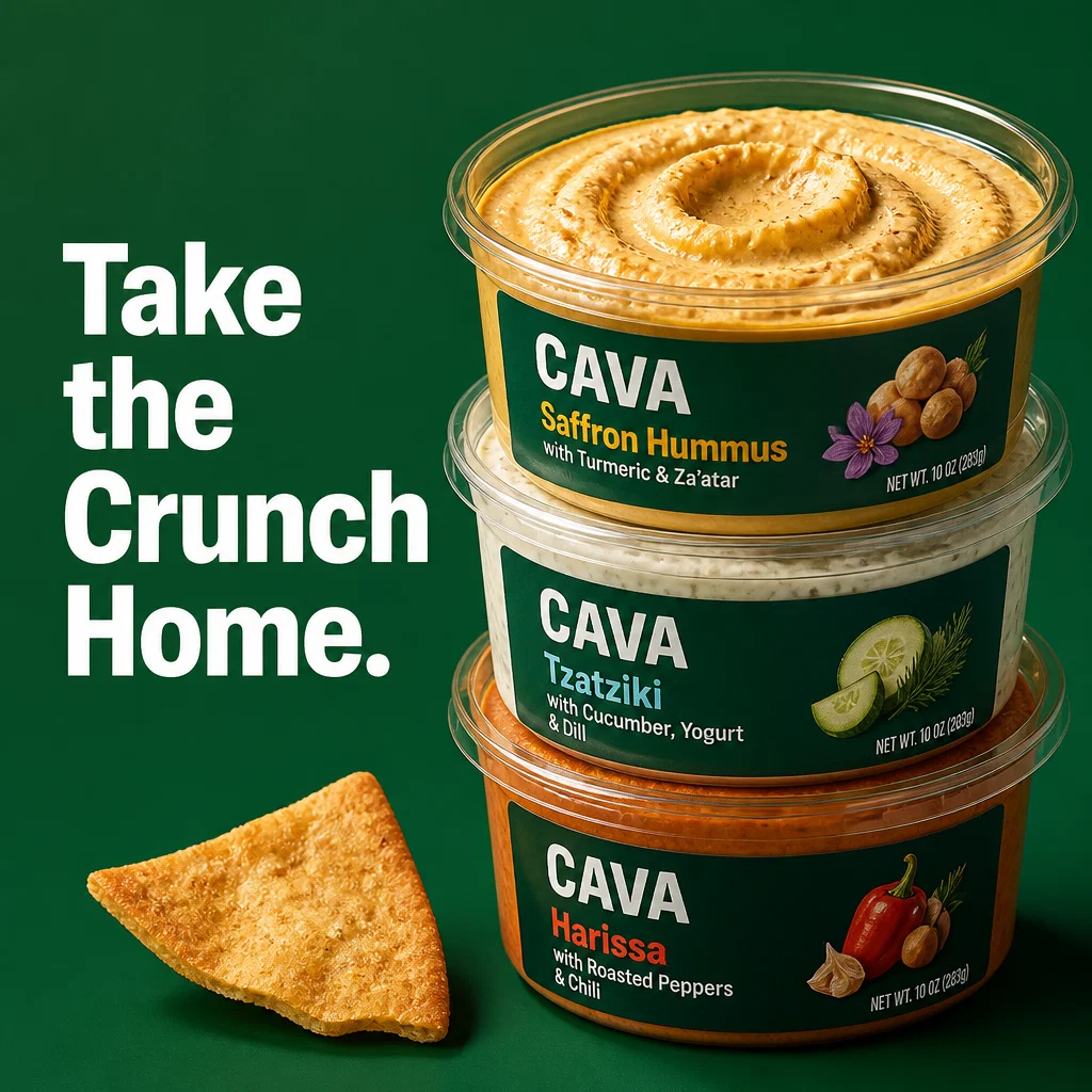 Cava ad concept example: The Dip Palette
