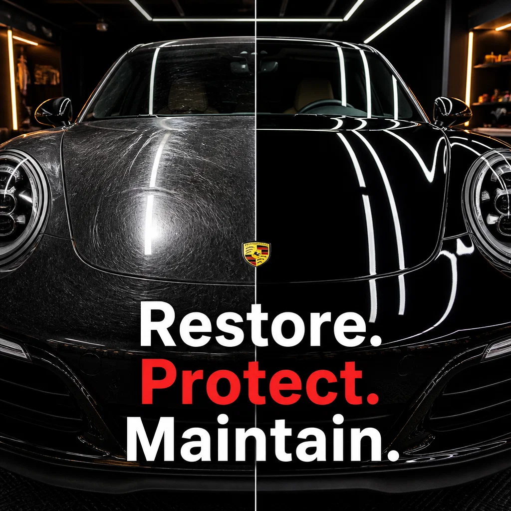 Ceramic Coating ad concept example: The Correction Split