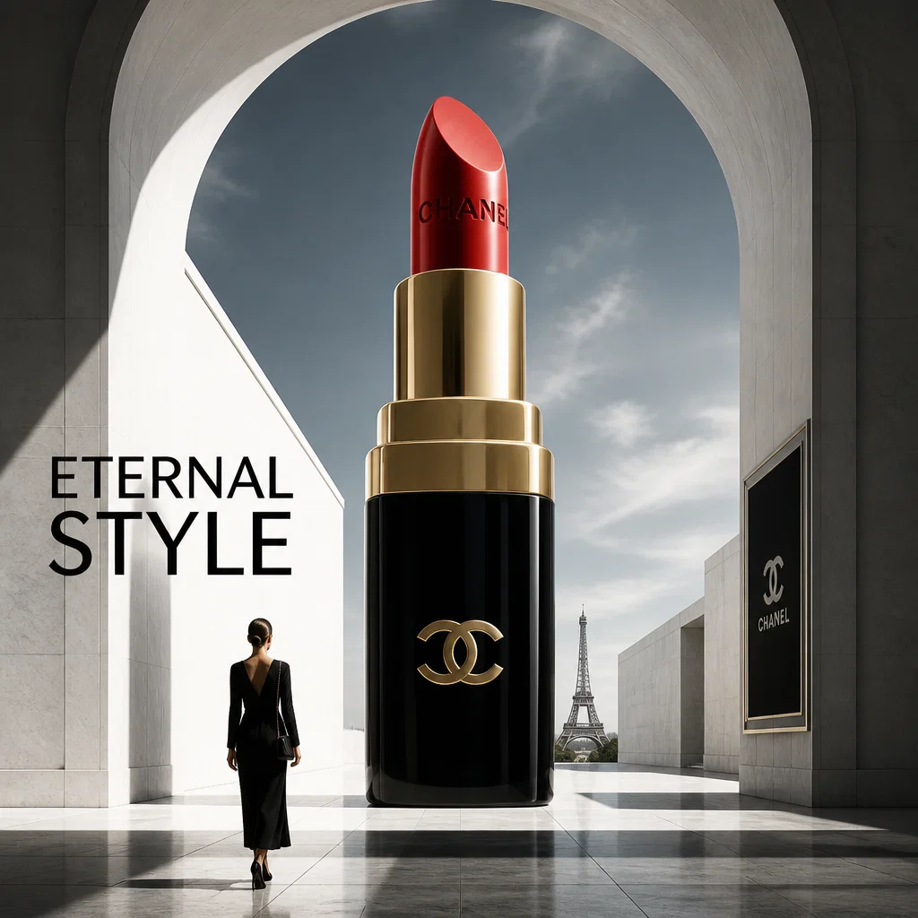 Chanel ad concept example: The Modern Monolith