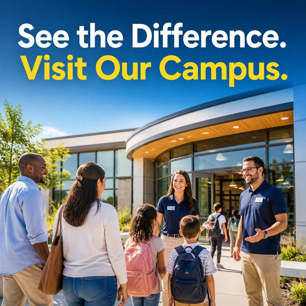Charter School ad concept example: The Open House Invitation