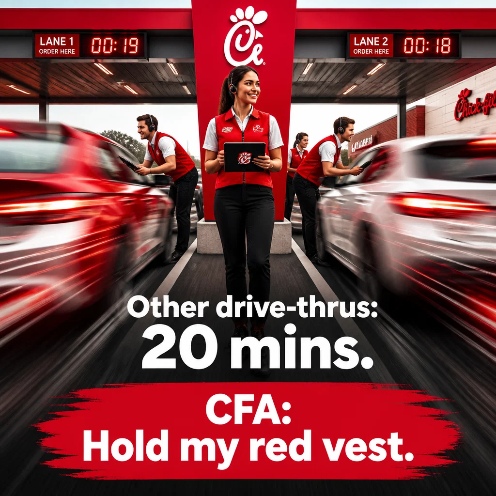 Chick-fil-A meme ad example: The Logistics Flex