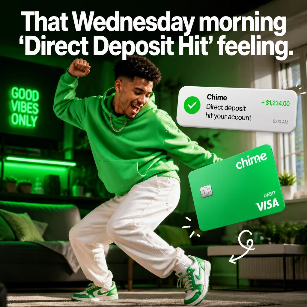 Chime meme ad example: The Wednesday Vibe