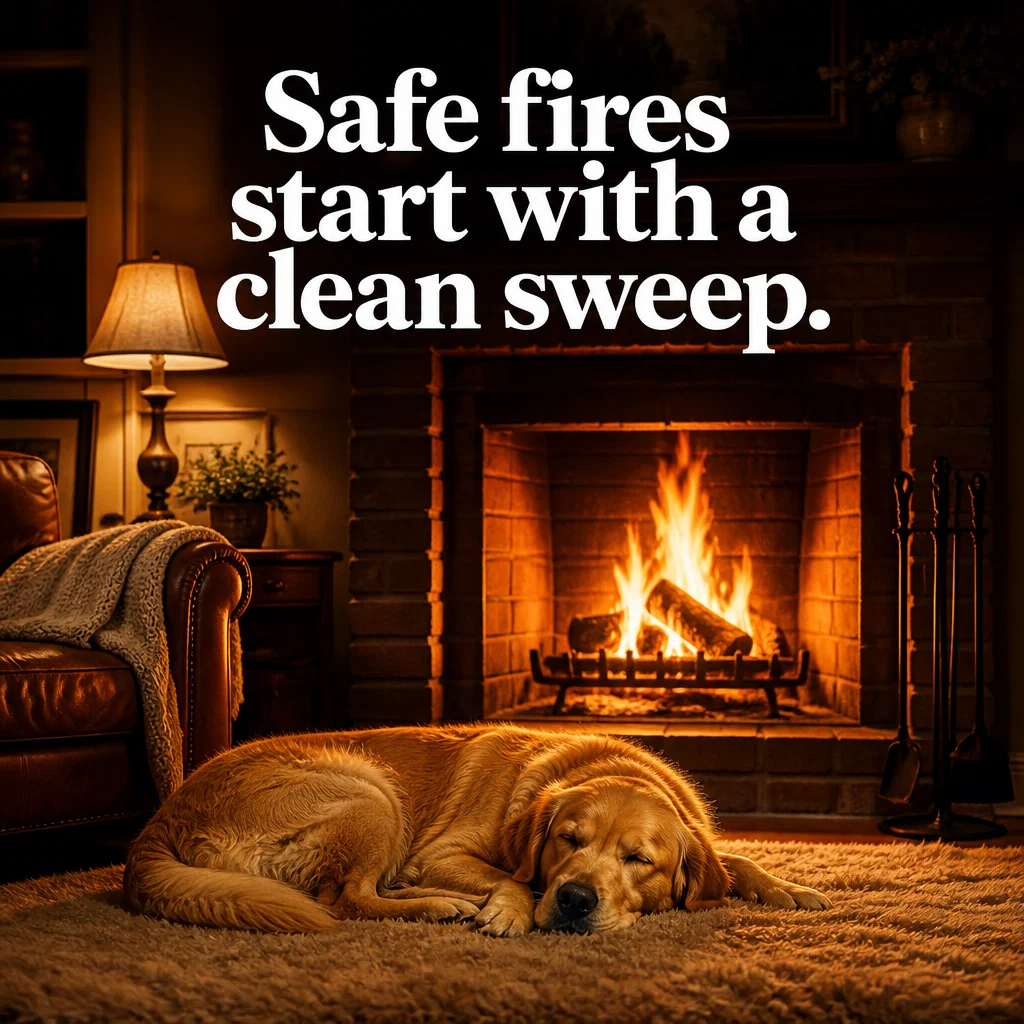 Chimney Sweep ad concept example: The Golden Glow