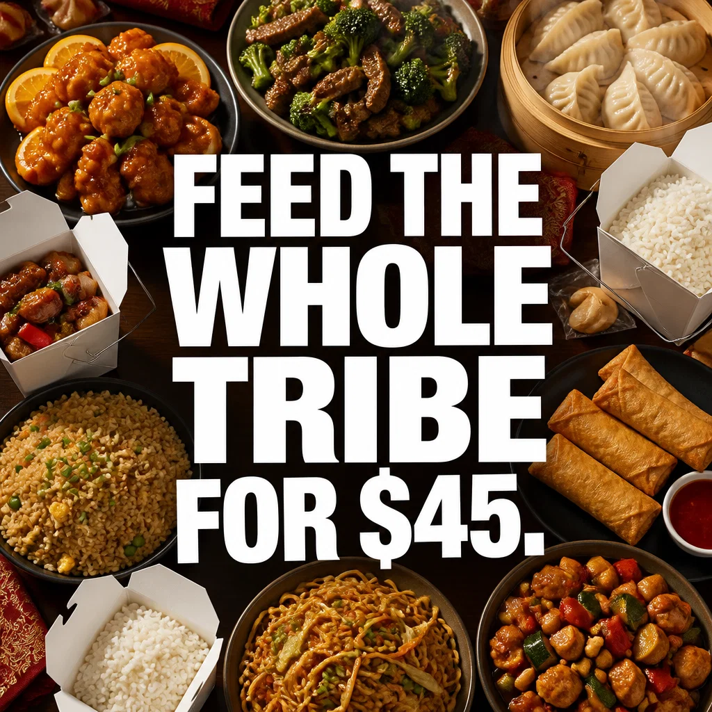 Chinese Restaurant ad concept example: The Family Feast