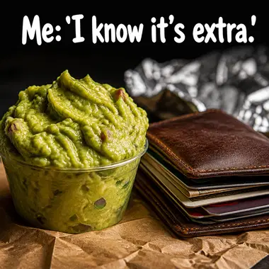 Chipotle meme ad example: The Guac Tax Ritual
