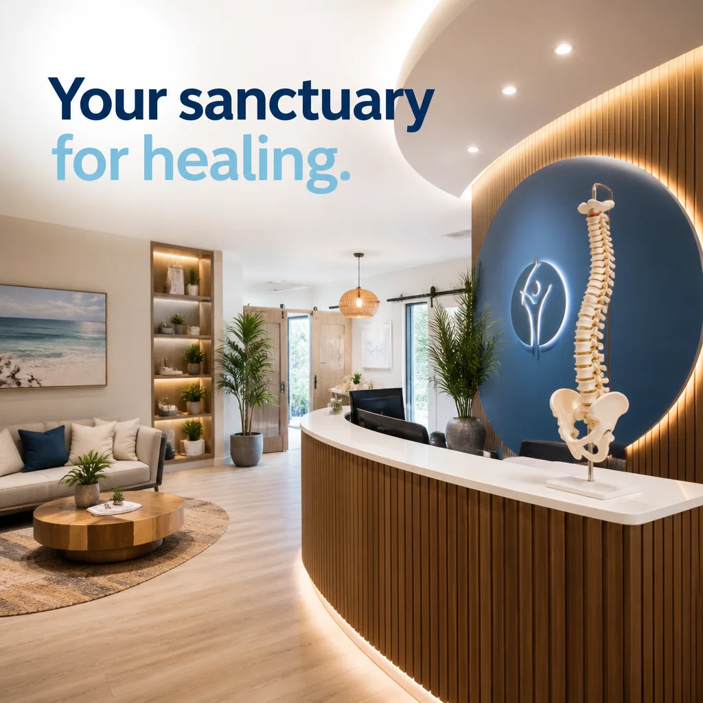 Chiropractor ad concept example: The Modern Clinic