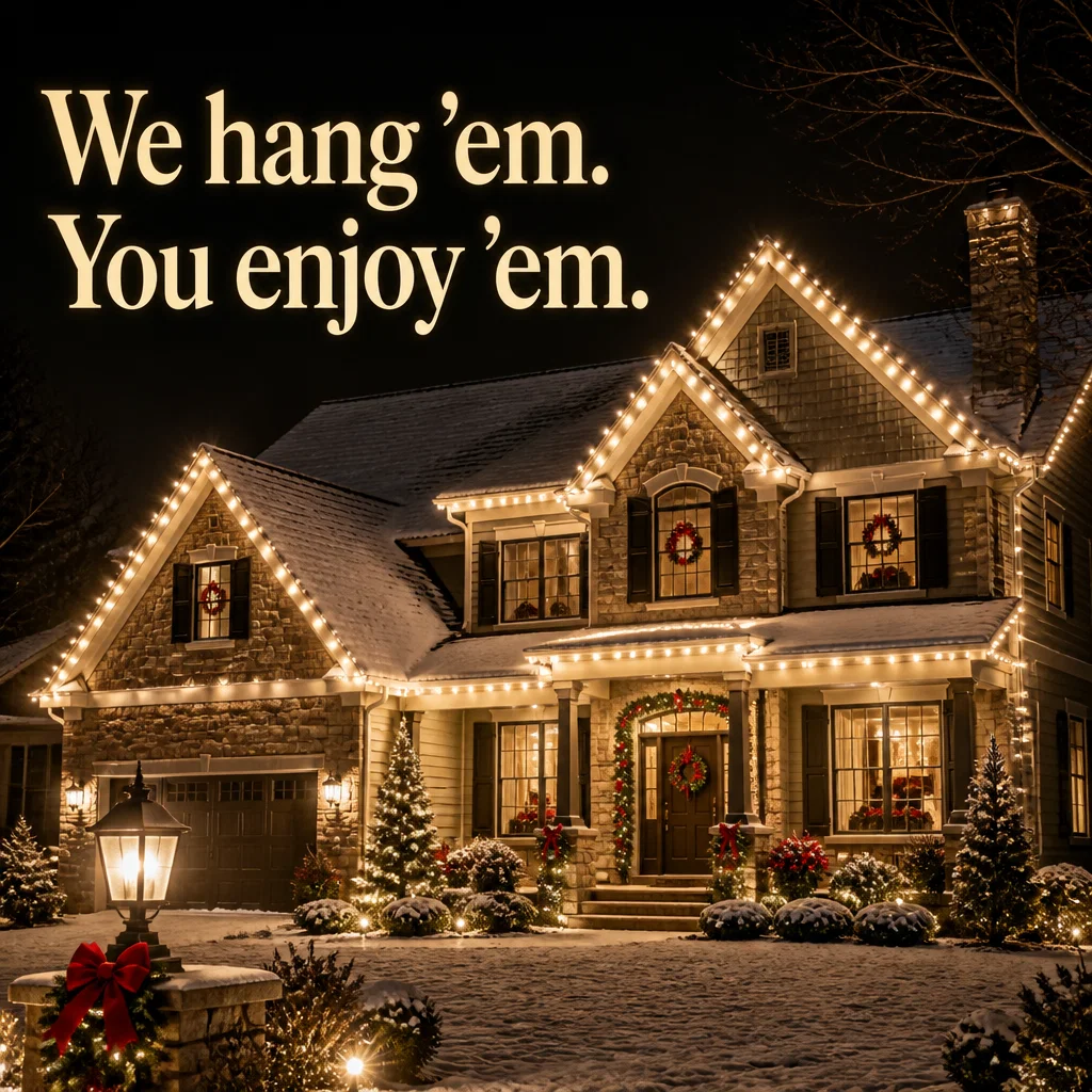 Christmas ad concept example: Midnight Glow