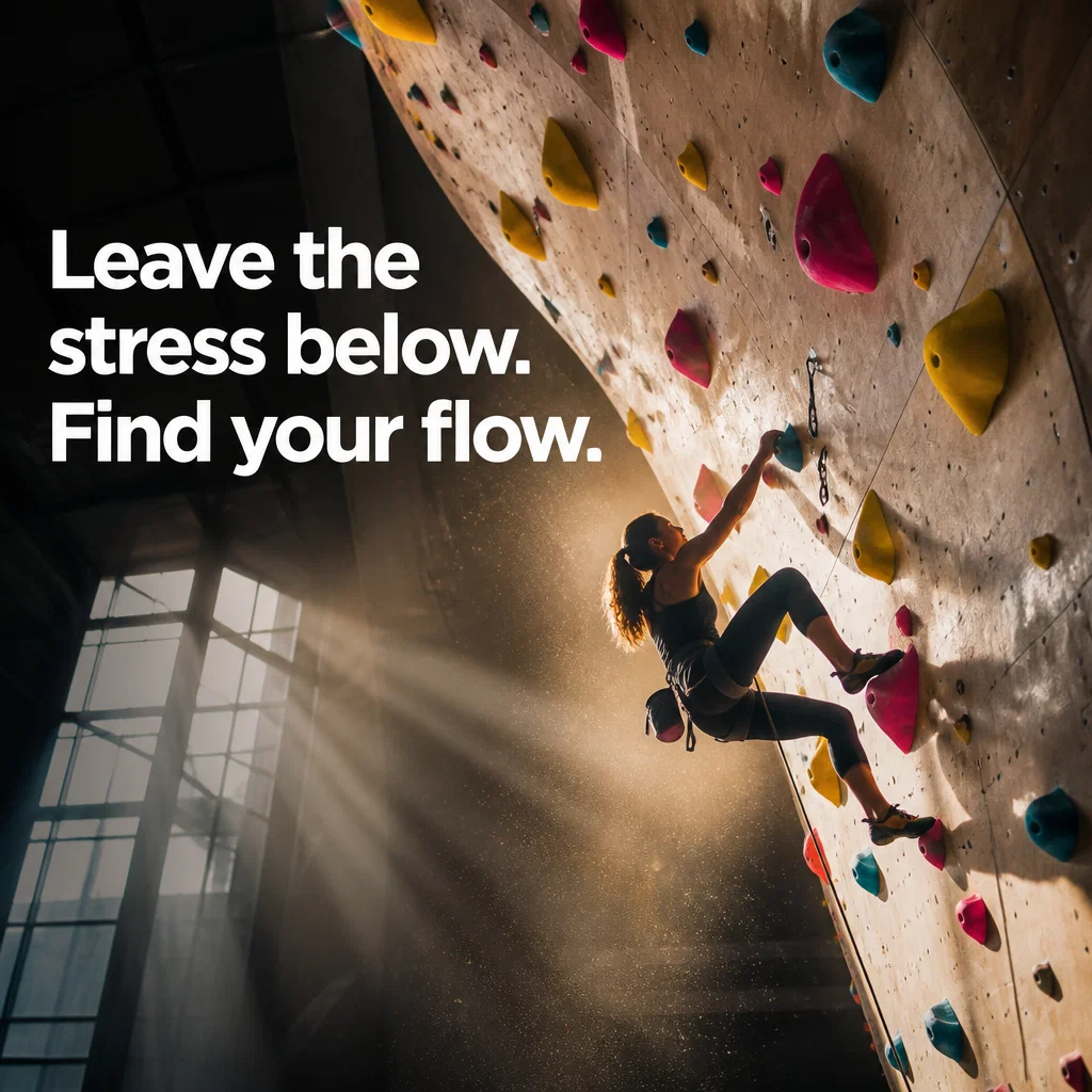 Climbing Gym ad concept example: The Office Escape