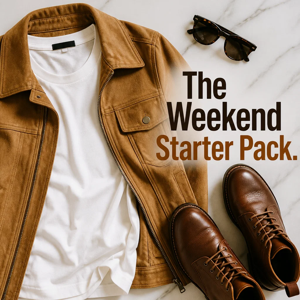 Clothing Store ad concept example: The Curated Flat Lay