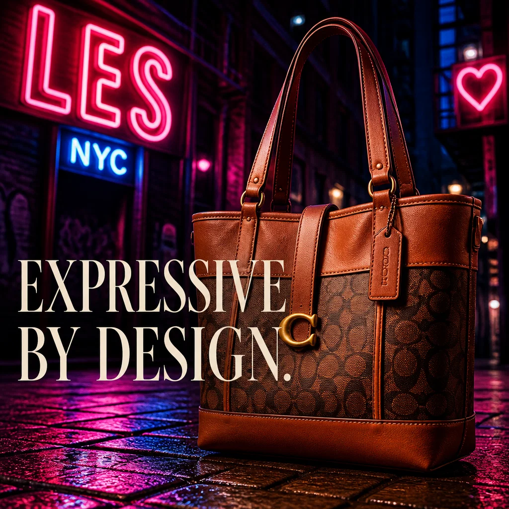Coach ad concept example: Neon Heritage