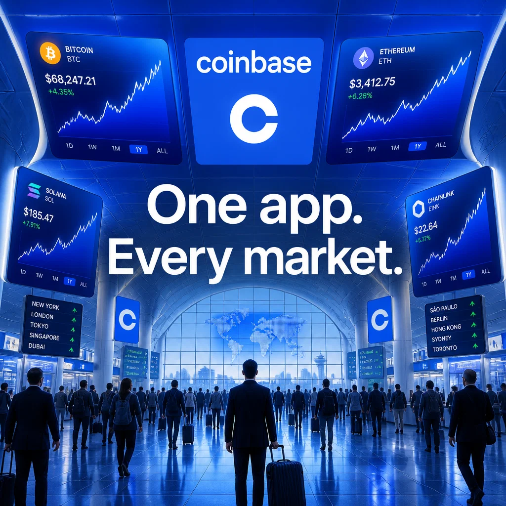 Coinbase ad concept example: Global Access Node