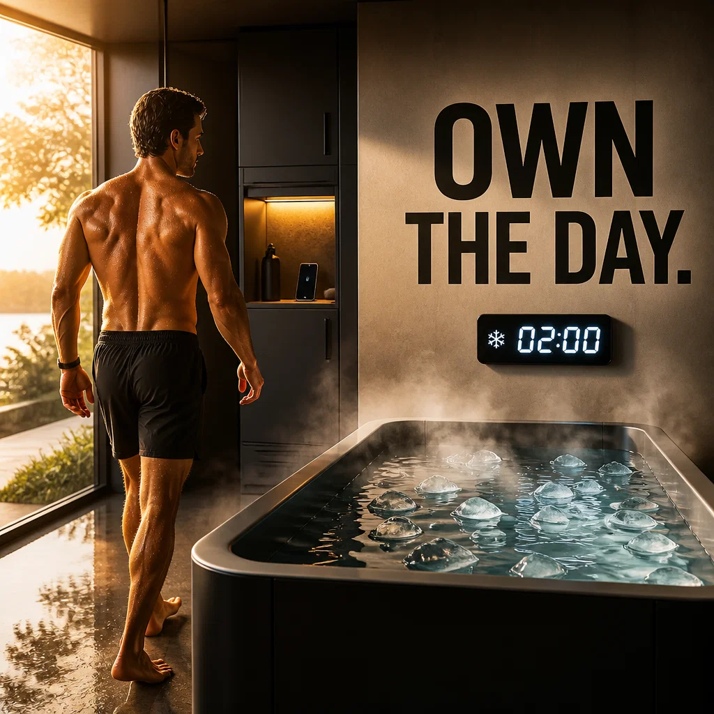 Cold Plunge Studio ad concept example: The Morning Ritual