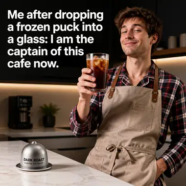 Cometeer meme ad example: Barista Quality at Home