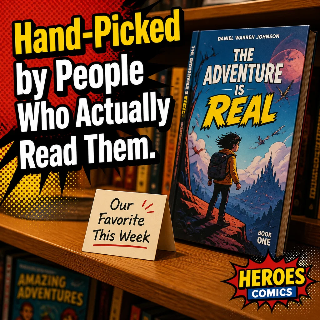Comic Shop ad concept example: The Curator's Choice