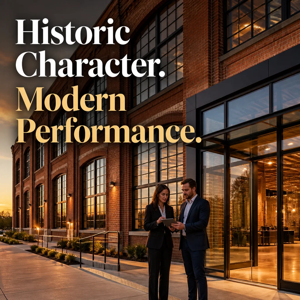 Commercial Real Estate ad concept example: Adaptive Reuse Loft