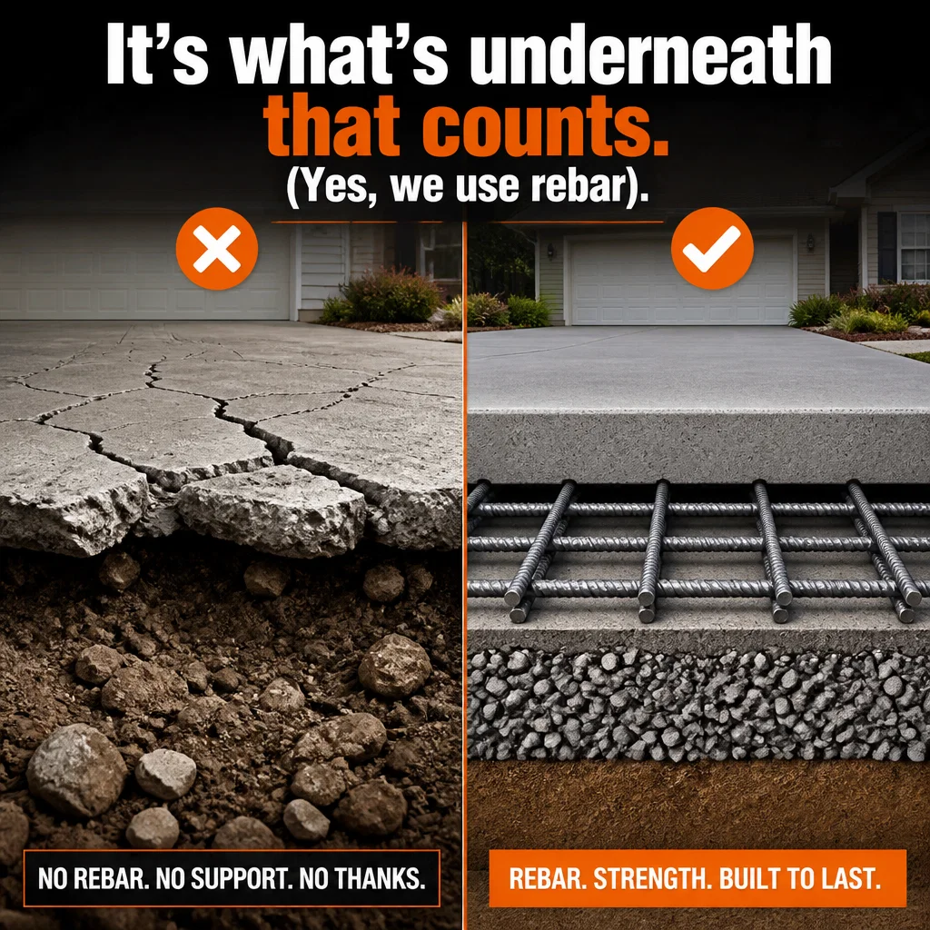 Concrete Contractor meme ad example: The Foundation of Trust