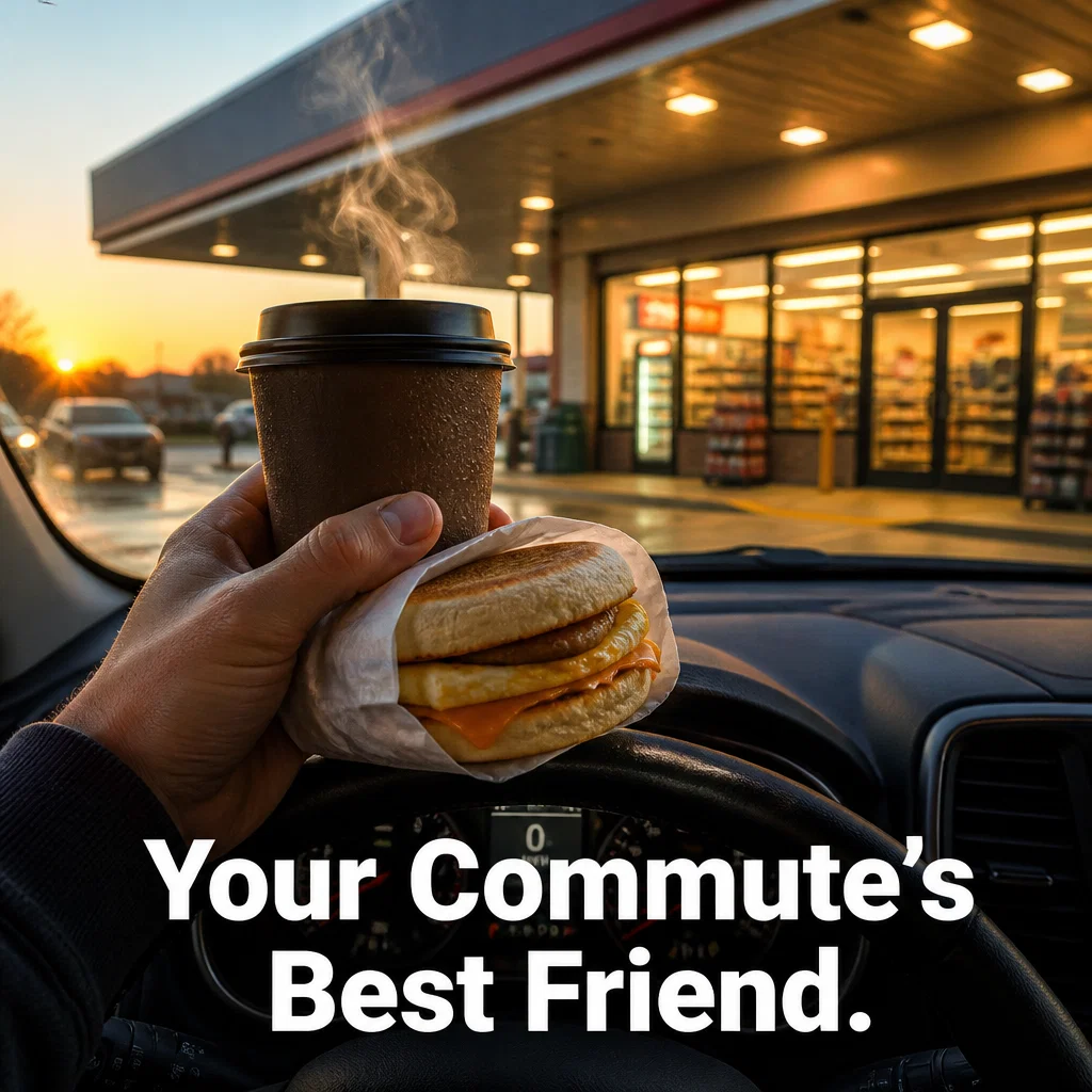 Convenience Store ad concept example: The Morning Ritual