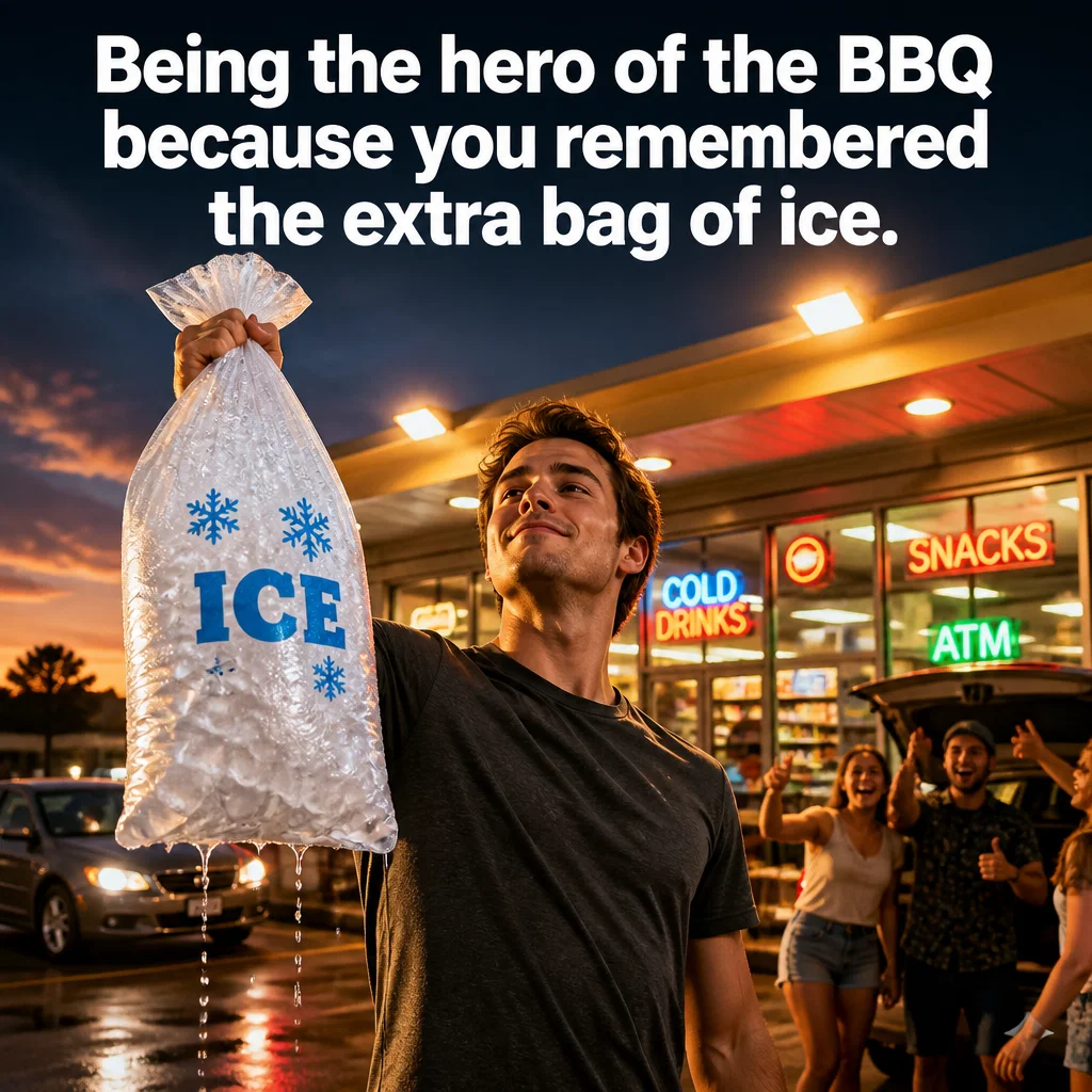 Convenience Store meme ad example: The Ice Run Legend
