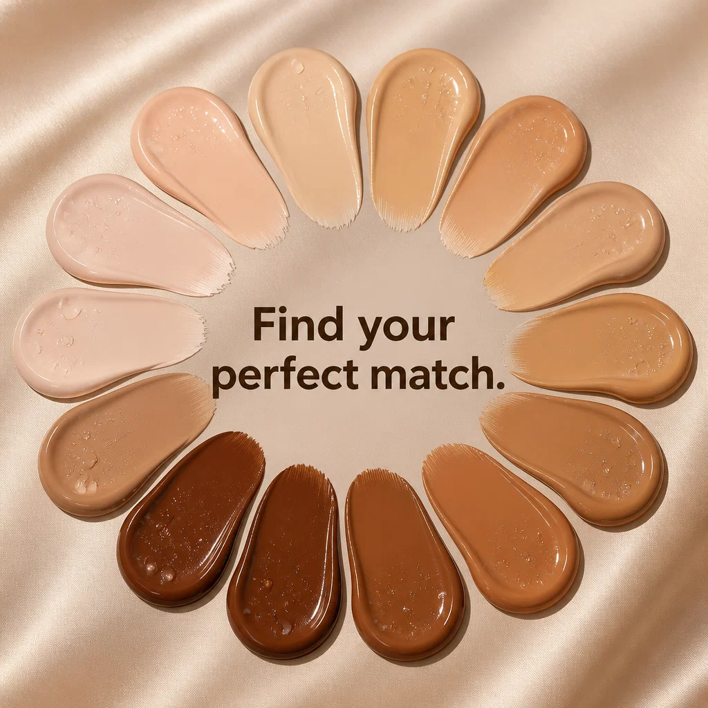 Cosmetics Brand ad concept example: The Swatch Palette