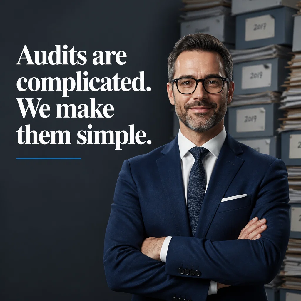 CPA Firm ad concept example: The Audit Guard