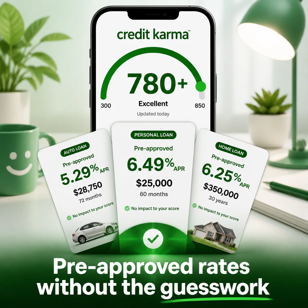 Credit Karma ad concept example: Loan Match Moment