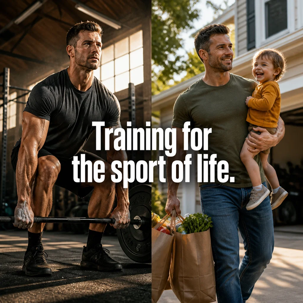 CrossFit Gym ad concept example: Functional Strength for Life