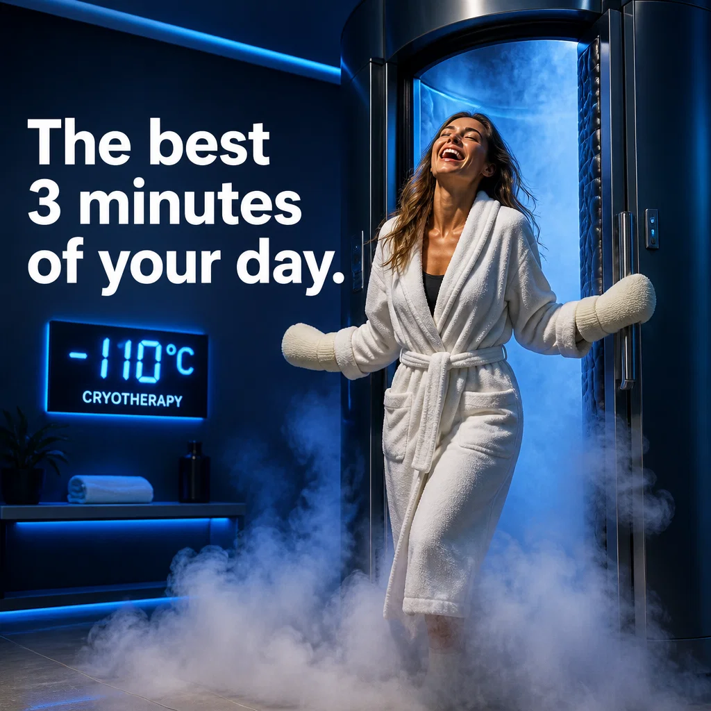 Cryotherapy ad concept example: The Euphoric Exit