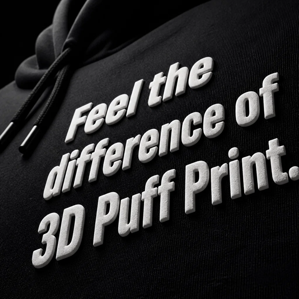 Custom Apparel ad concept example: Textural Contrast