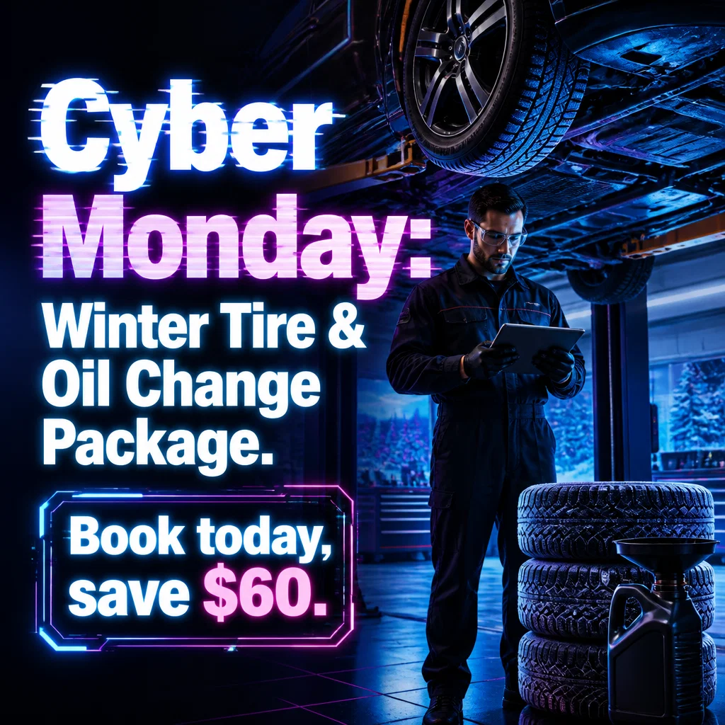 Cyber Monday ad concept example: Winter Prep Special