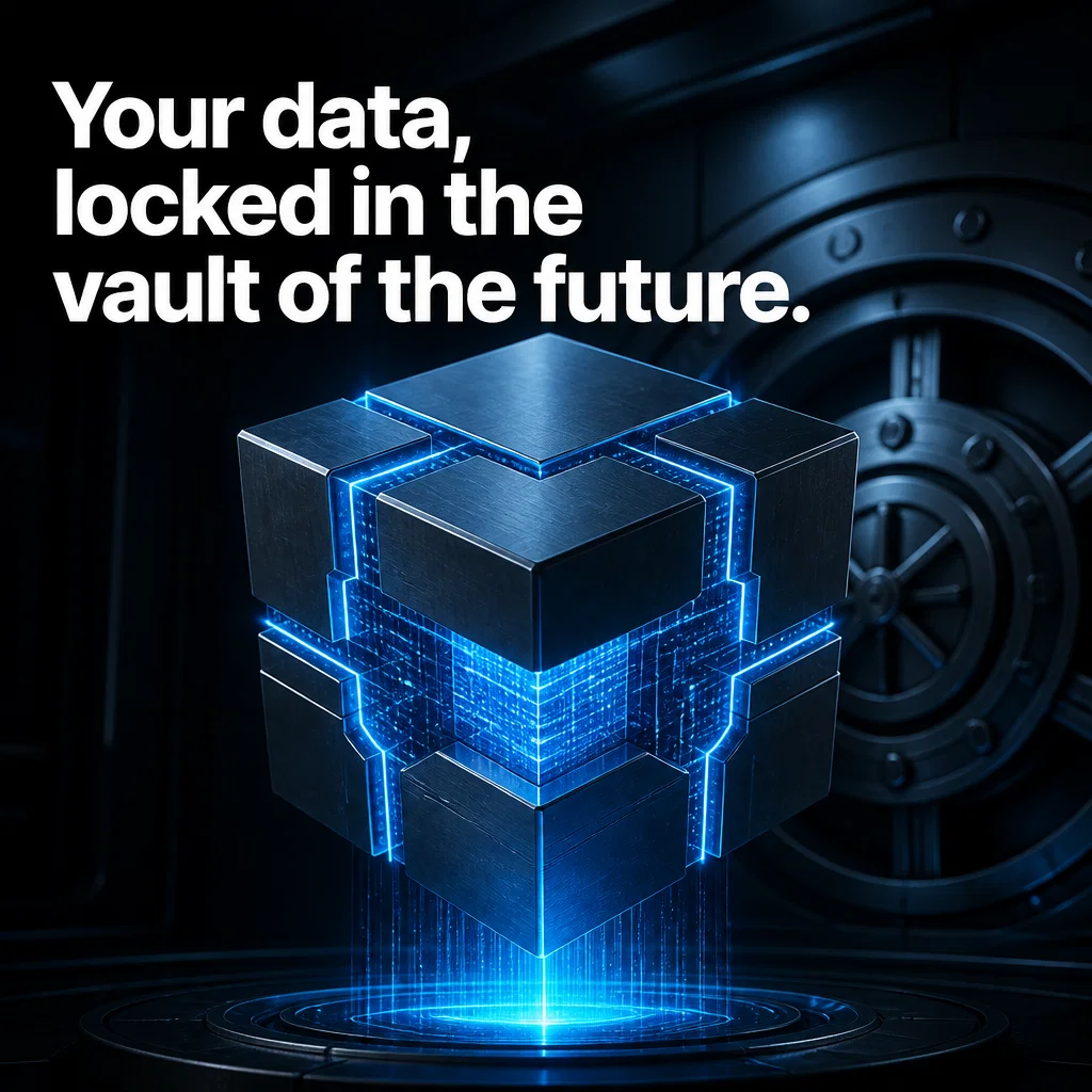 Cybersecurity Company ad concept example: The Data Fortress