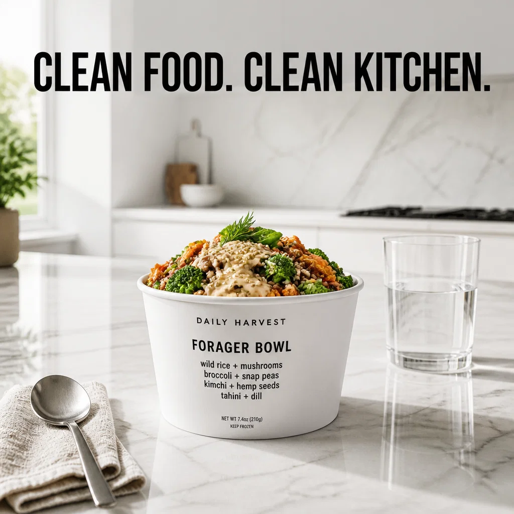 Daily Harvest ad concept example: The Modern Minimalist Kitchen