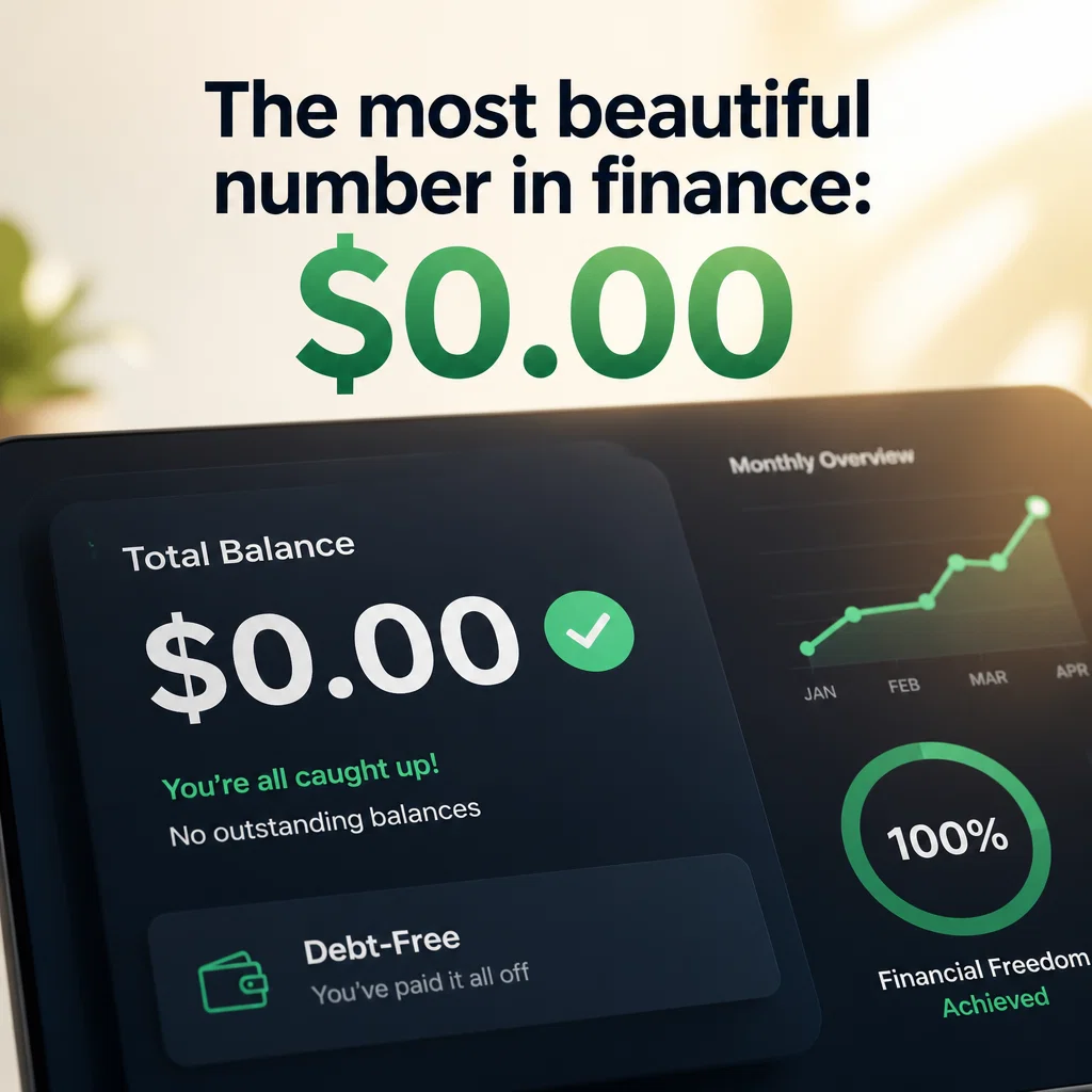 Debt Relief ad concept example: The Zero Balance