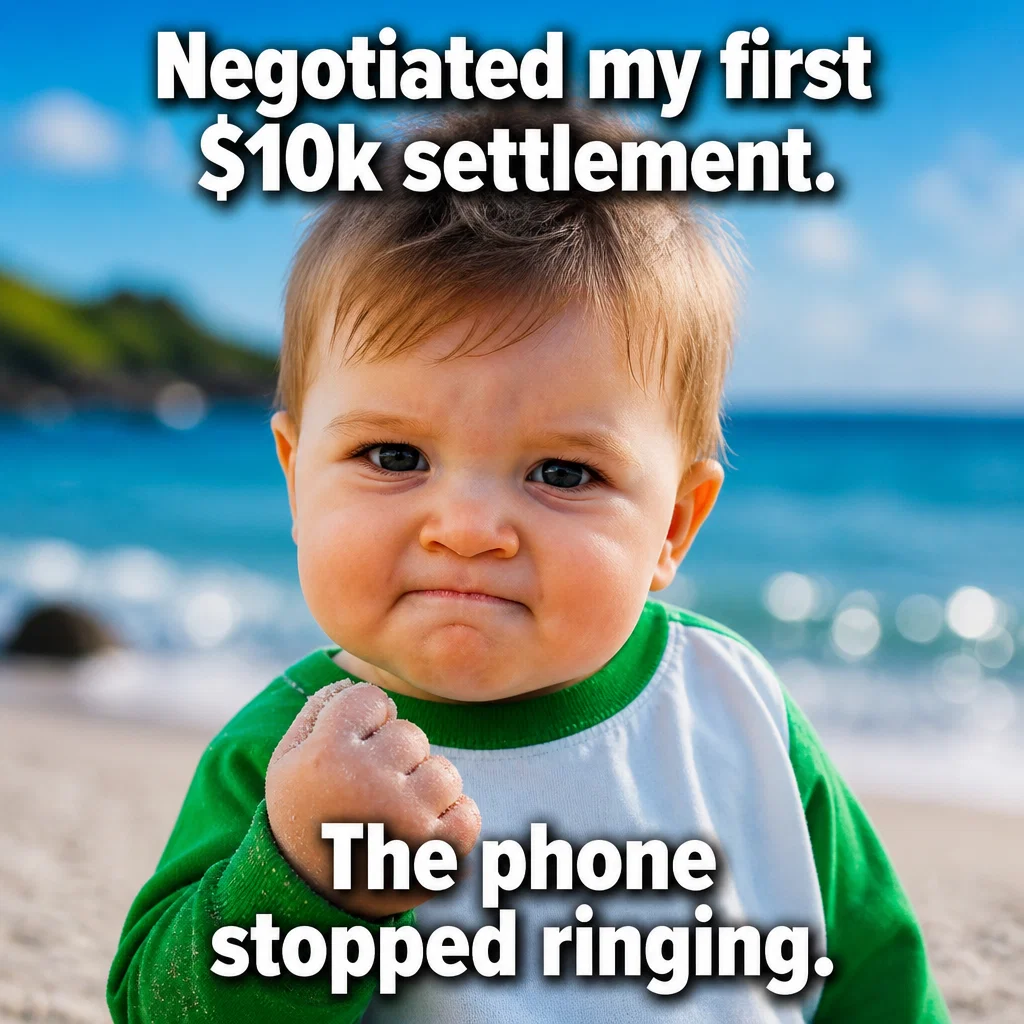 Debt Relief meme ad example: The Freedom Moment