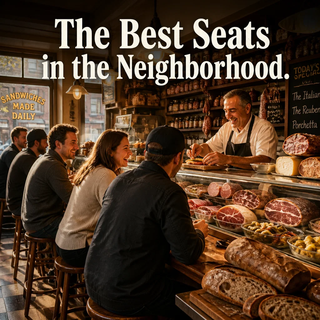 Deli ad concept example: Your Neighborhood Hub