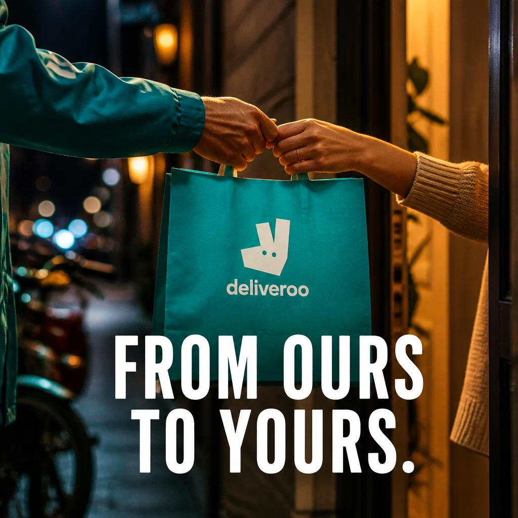 Deliveroo ad concept example: The Seamless Handover