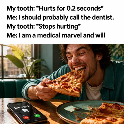 Dentist meme ad example: The Ghosting Patient