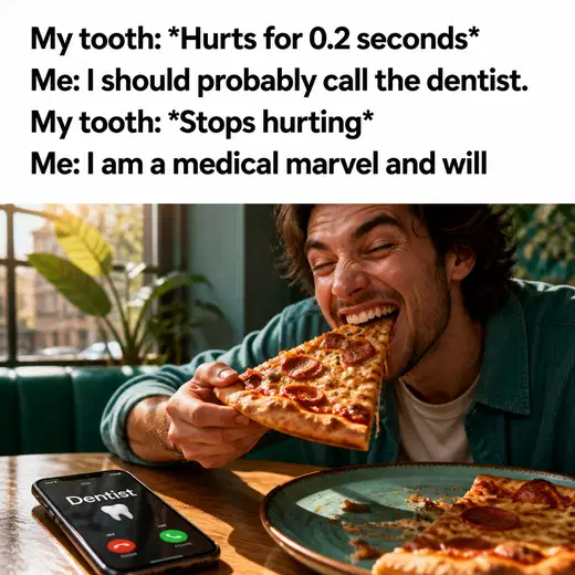 Dentist meme ad example: The Ghosting Patient
