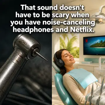 Dentist meme ad example: The Sound of Fear