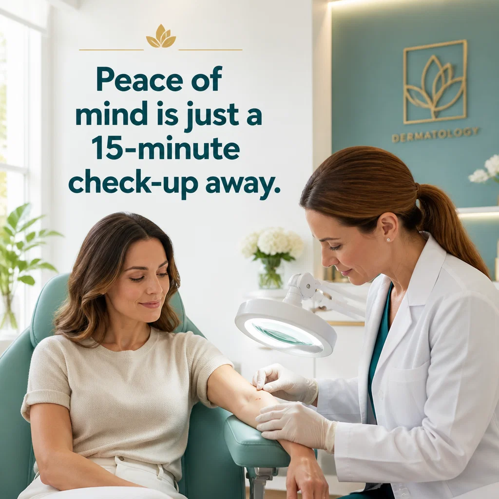 Dermatologist ad concept example: The Annual Skin Check