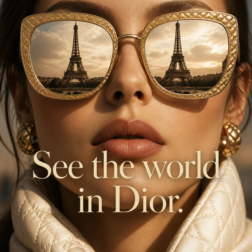 Dior ad concept example: Refined Perspective