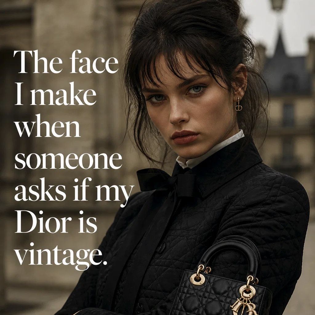 Dior meme ad example: The Editorial Stare