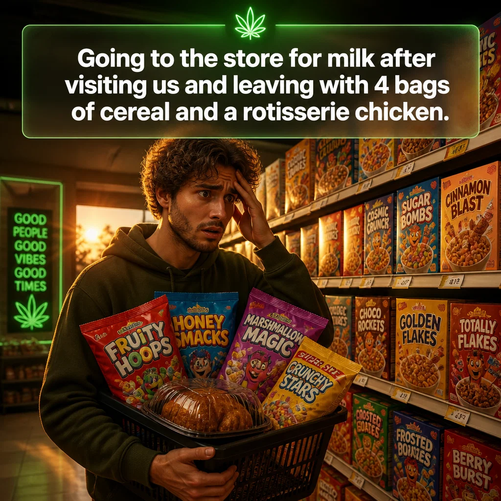 Dispensary meme ad example: The Grocery Store Mission