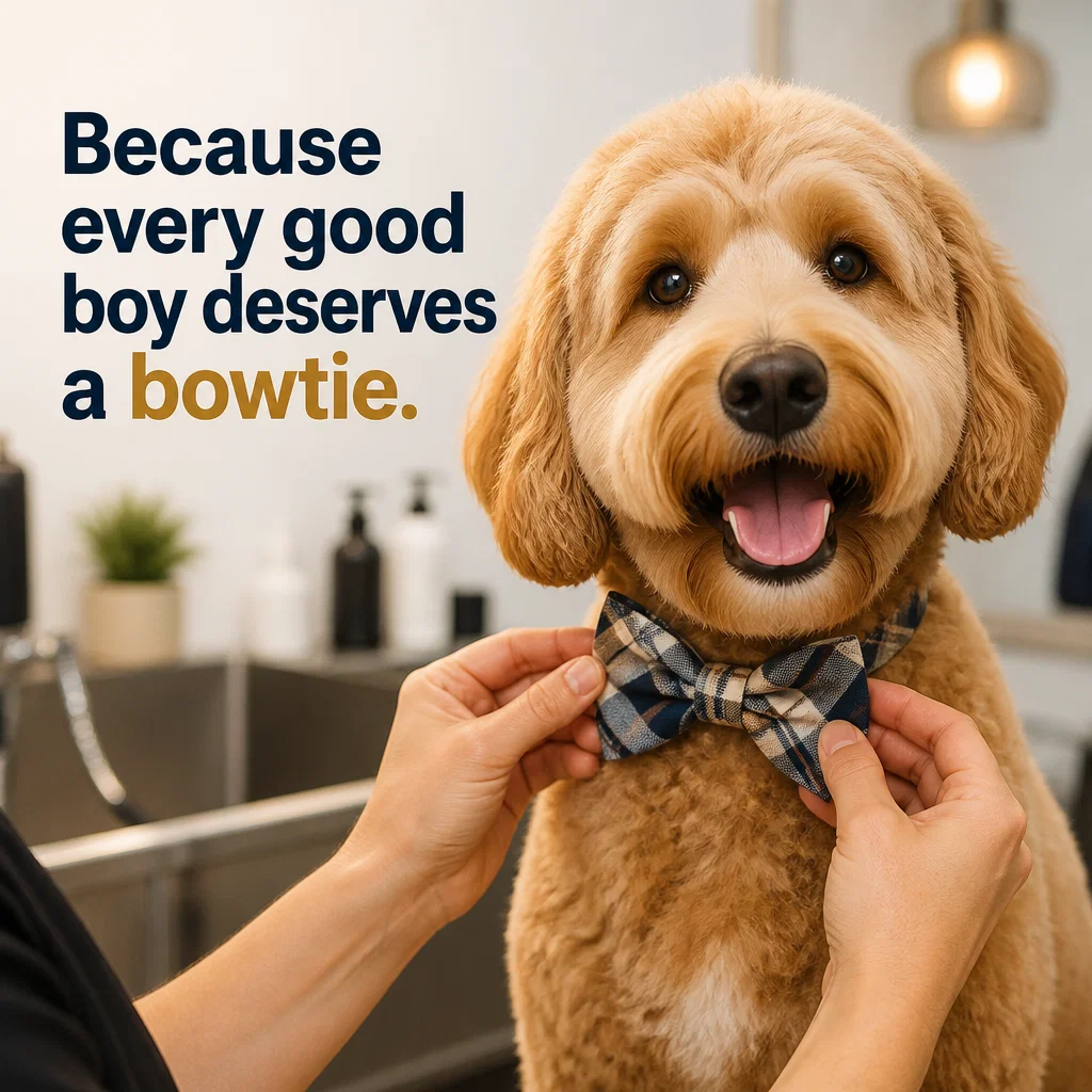 Dog Grooming ad concept example: The Final Touch