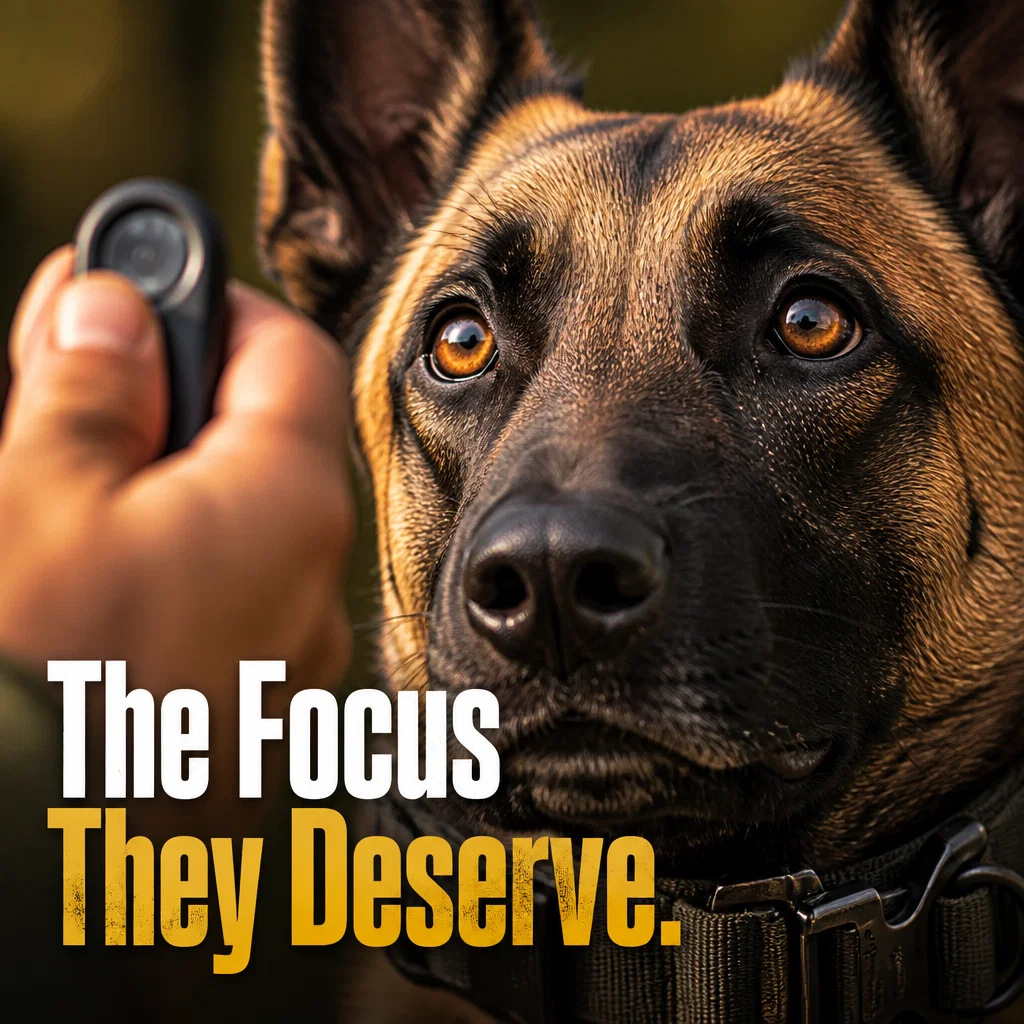 Dog Training ad concept example: The Focus Close-Up