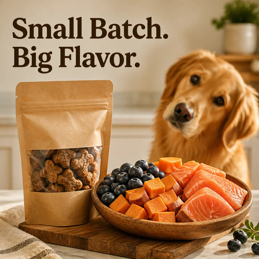 Dog Treats ad concept example: Artisanal Unboxing