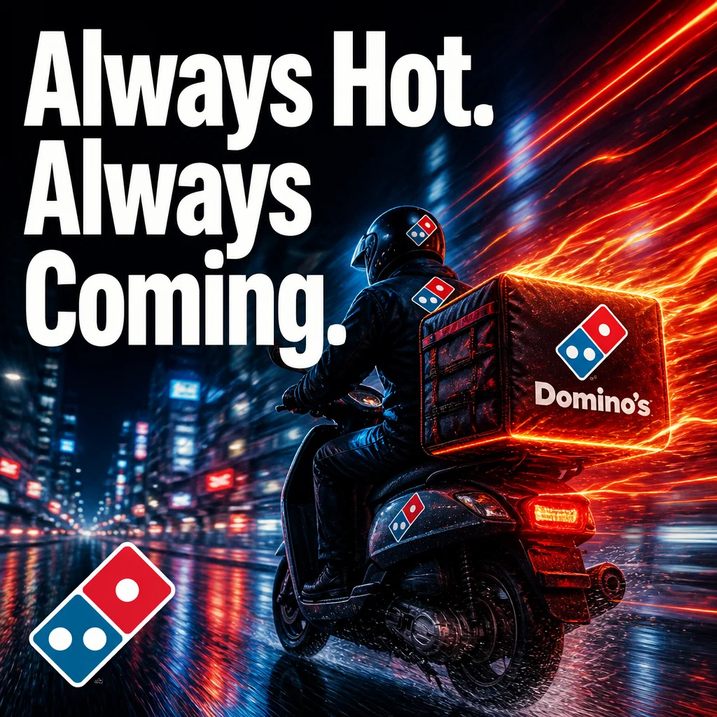 Domino's ad concept example: Thermal Velocity