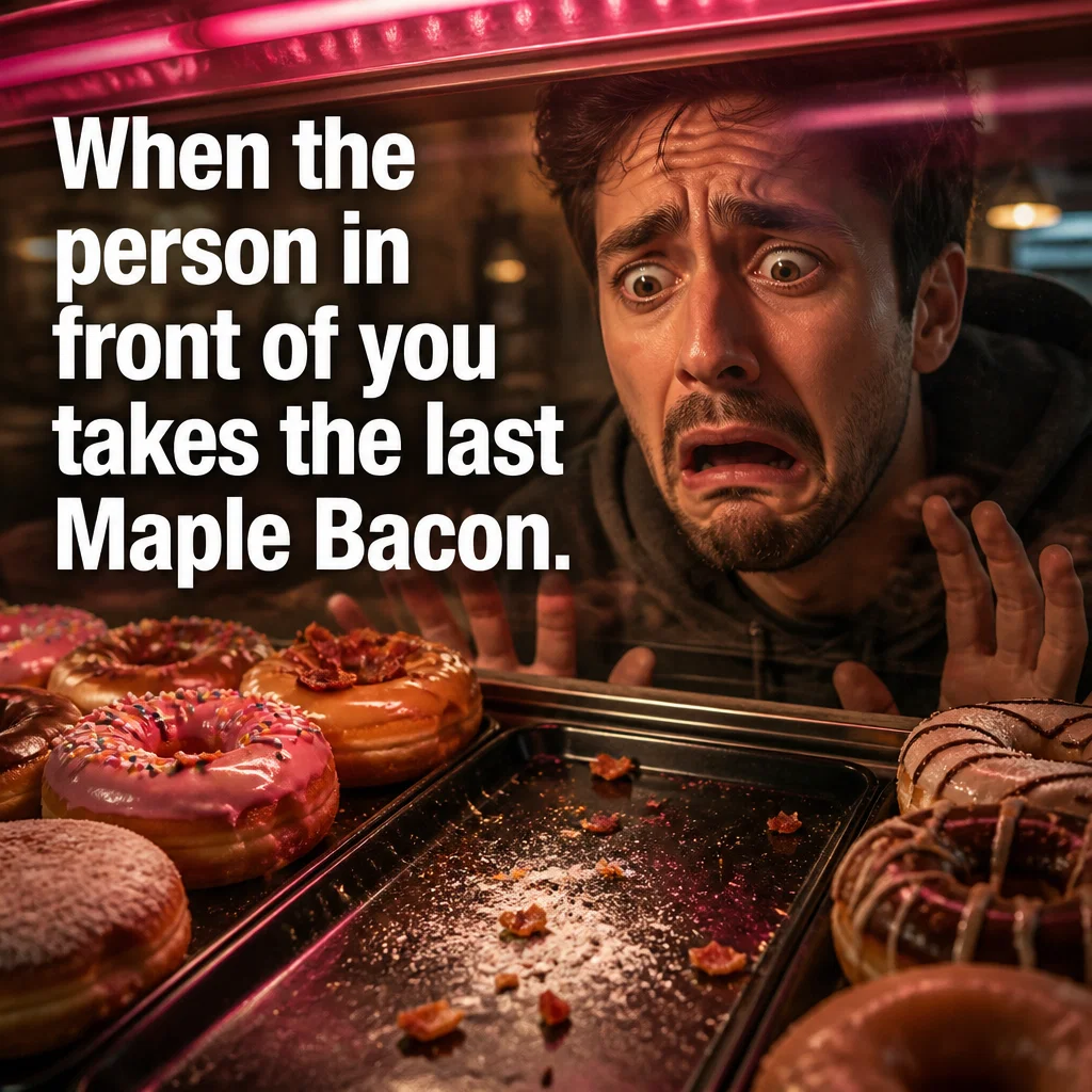 Donut Shop meme ad example: The Choice Anxiety
